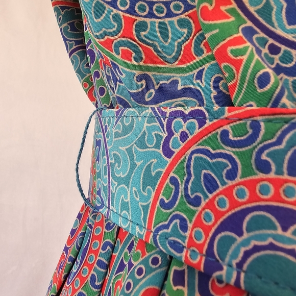 Vintage 1980s Leslie Fay Mandala Secretary Dress - Picture 10 of 15